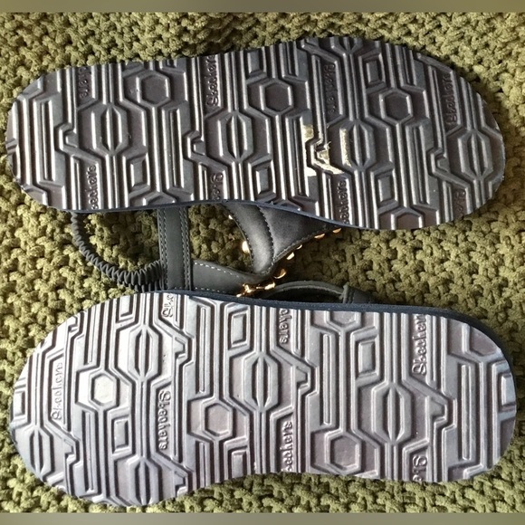 NWT Skechers Cali Meditation Happy Daisies Sandal, Slip On w/Strap; Size 6/7 - Picture 4 of 5